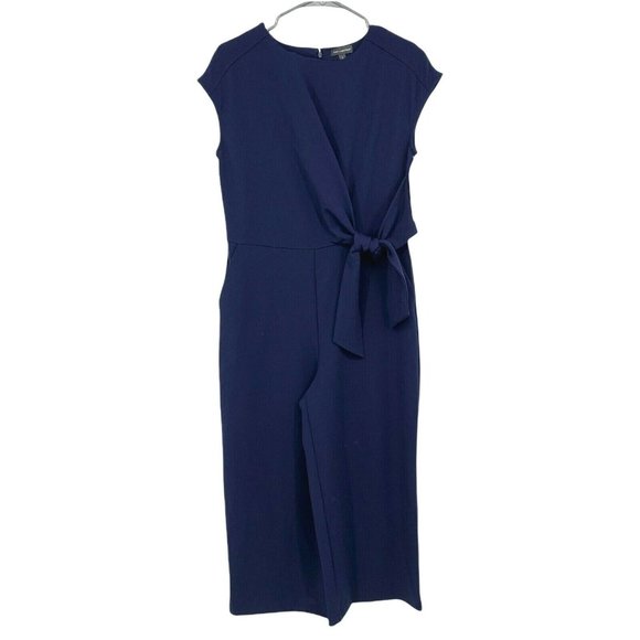 The Limited Jumpsuit Navy Blue Sleeveless Wide Leg Crop NWT - Picture 1 of 7